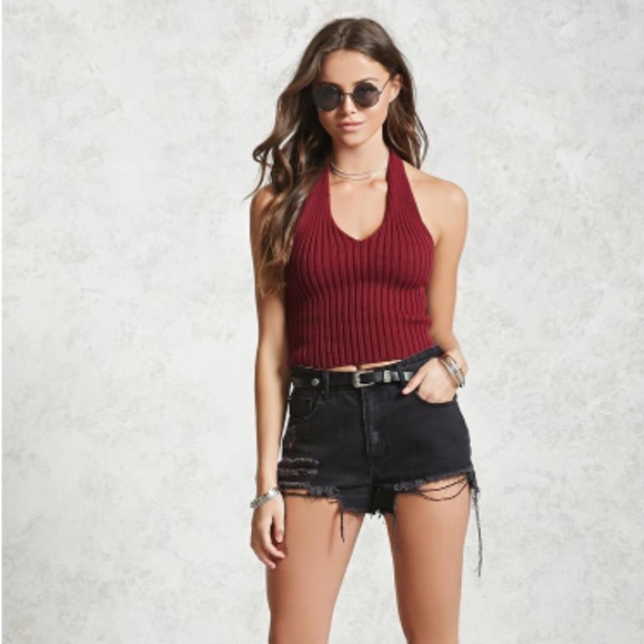 halter top shirts forever 21